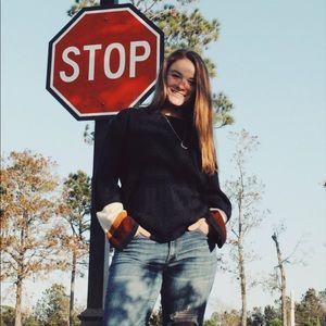 flare sleeved sweater